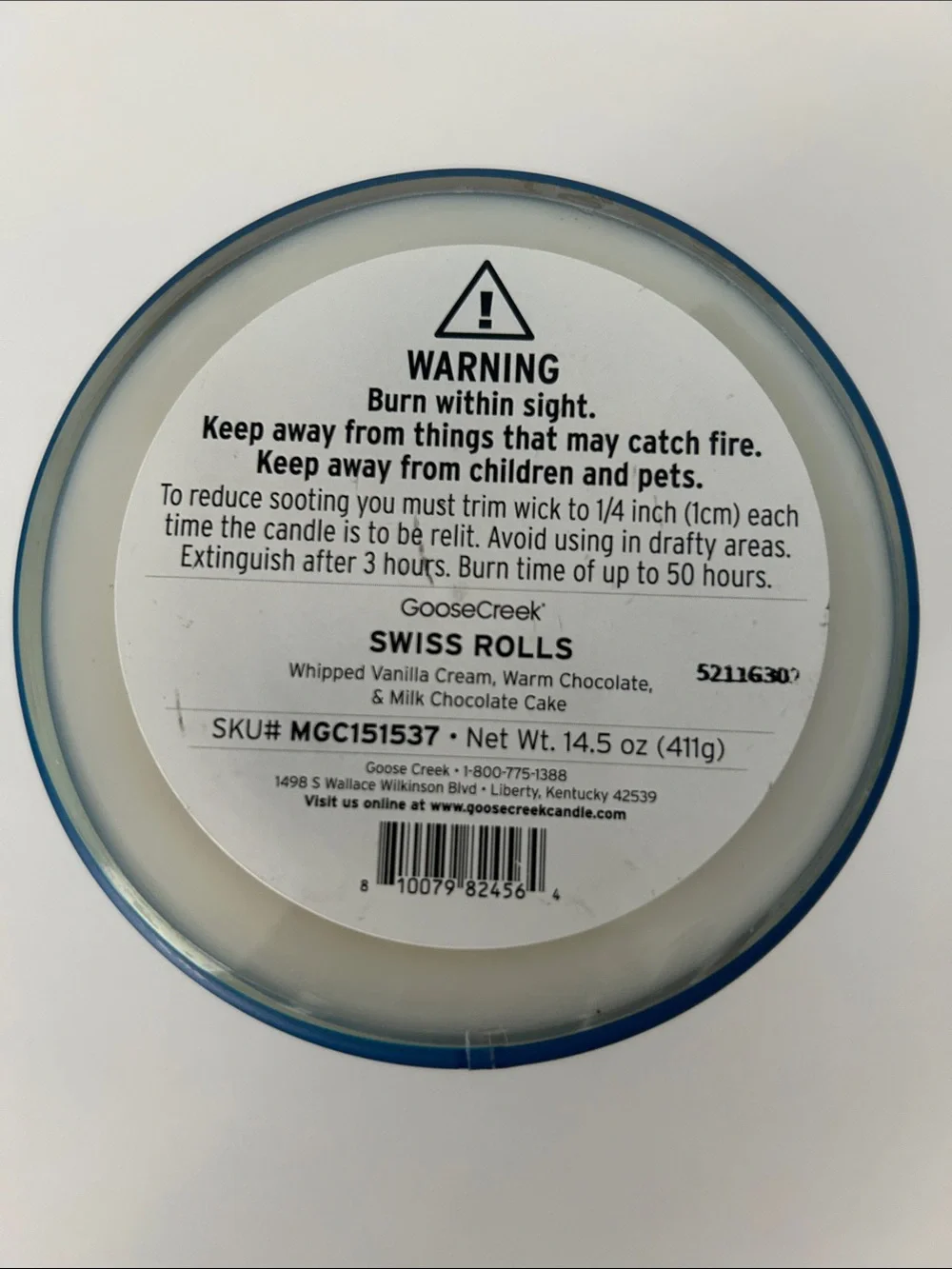 Little Debbie Swiss Rolls Scented Body Oil - White & Blue